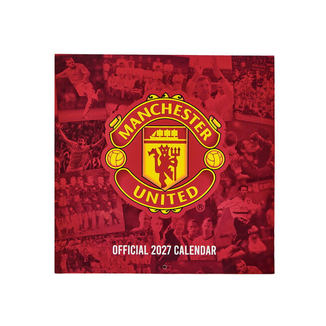 Manchester United 2027 Square Wall Calendar 
