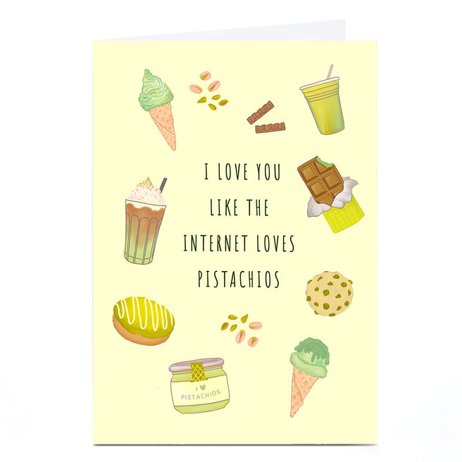 Personalised Card - Pistachio Love