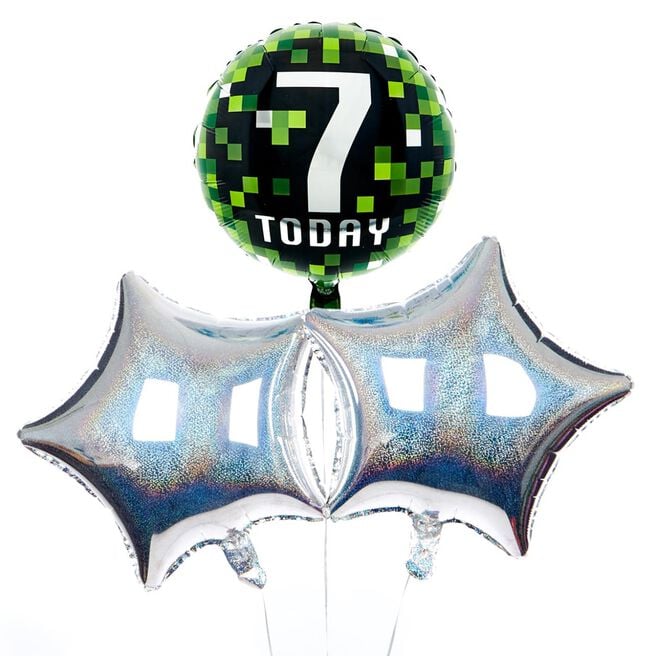 7 Today Birthday Balloon Bouquet - DELIVERED INFLATED!