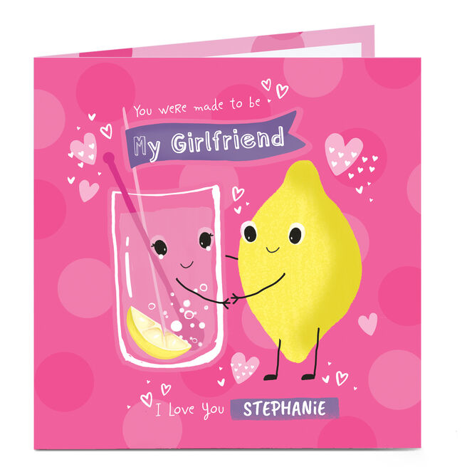 Personalised Card - Lemonade Girlfriend