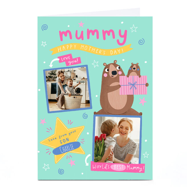 Photo Jess Moorhouse Mother's Day Card - Mummy Bear, From Your Son
