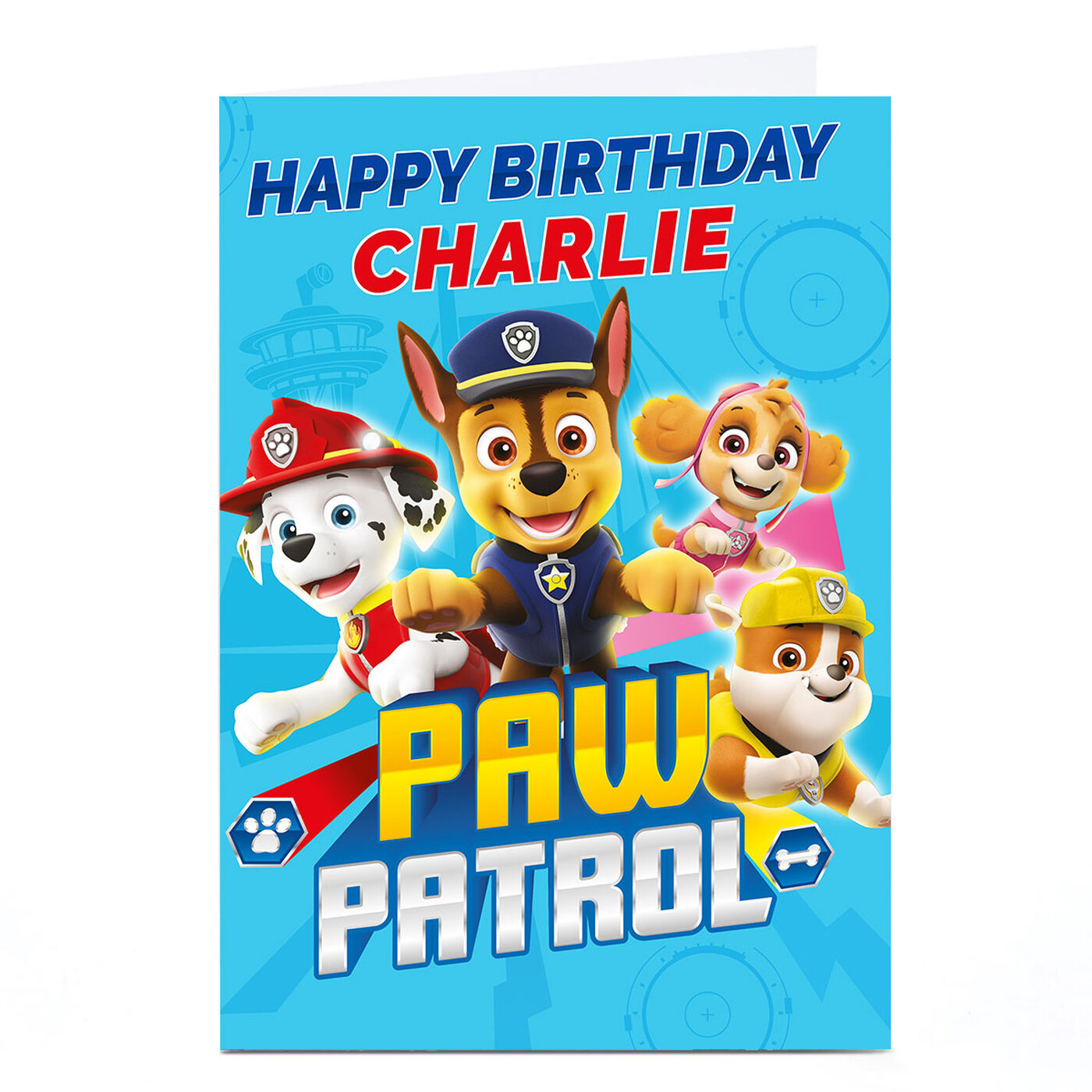 Buy Personalised Paw Patrol Birthday Card Any Name for GBP 1.79
