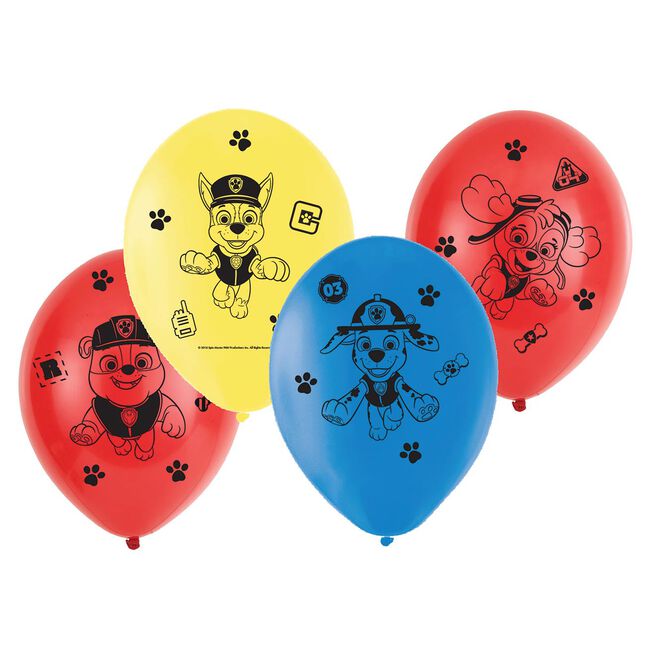 Paw Patrol Latex Balloons - Pack of 6