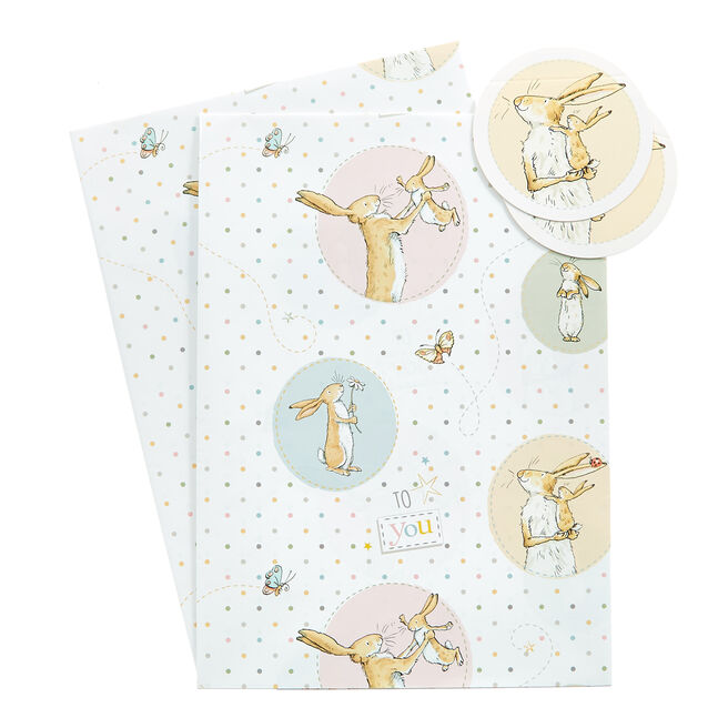 1st Birthday Wrapping Paper, Bear Design, 1st Birthday Girl