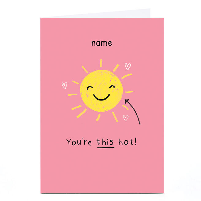 Personalised Bangheads Valentine's Day Card - This Hot, Any Name