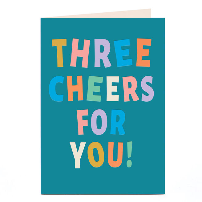Congratulations Card - Three Cheers For You