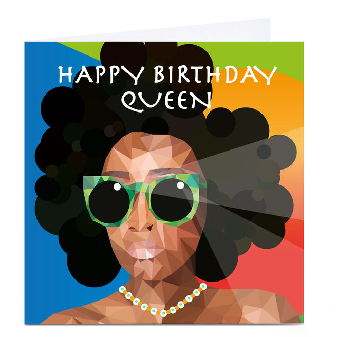 Personalised Leanne Creative Card - Happy Birthday Queen