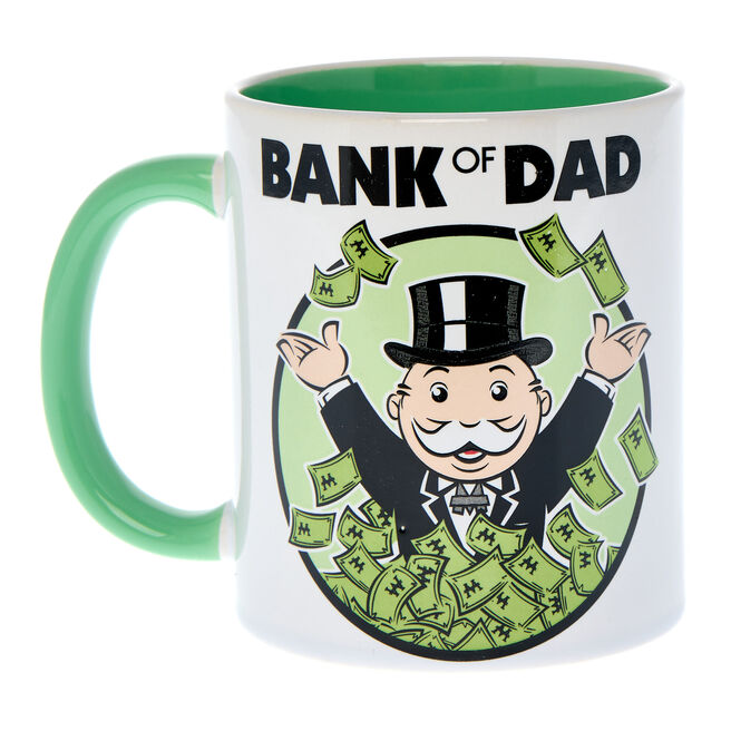 Bank of Dad Monopoly Mug 