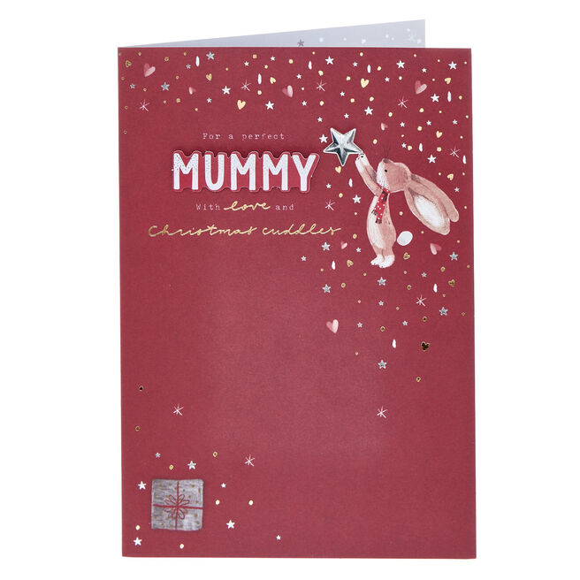 Mummy Bunny & Star Christmas Card