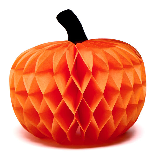 Pumpkin Honeycomb Decorations - Pack of 3