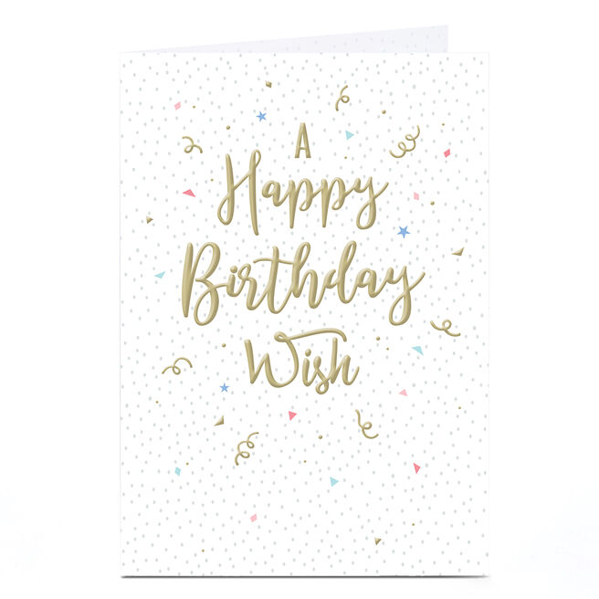 Birthday Card - A Happy Birthday Wish