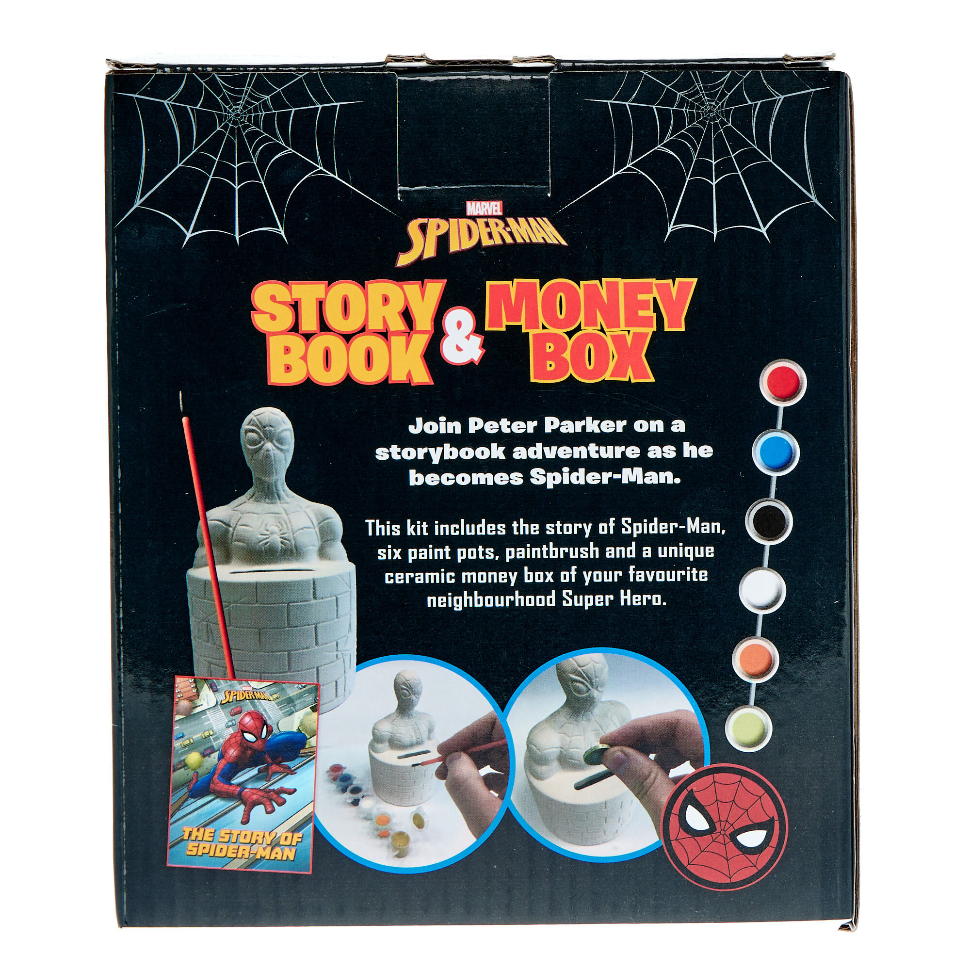 Marvel Comics Spider-Man Geldklammer & Manschettenknopf Set – Emaille Design, Offizielles Merchandise, Geschenkbox