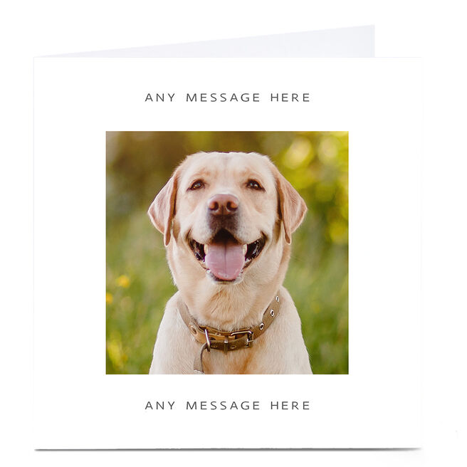 Personalised Charity Card - Labrador 