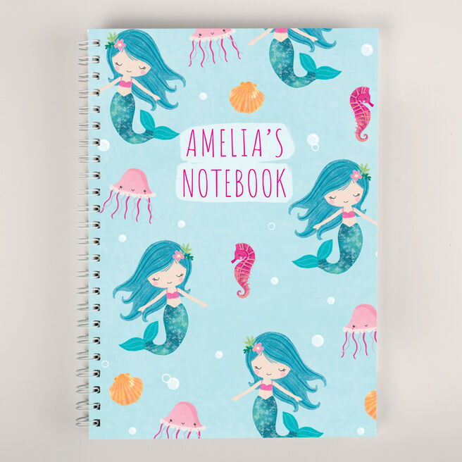Personalised Notebook - Mermaid