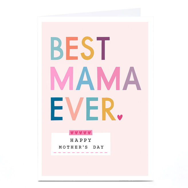 Personalised Lemon and Sugar Mother's Day Card - Best Mama Ever