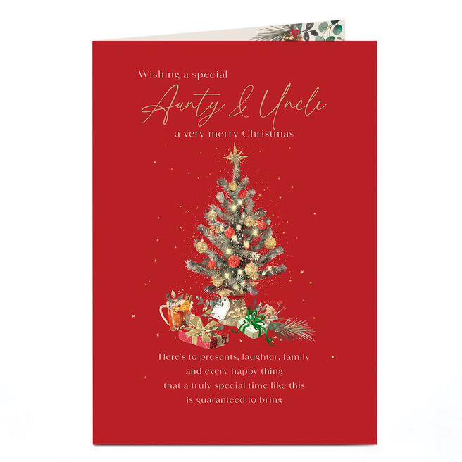 Christmas Card - Every Happy Thing, Aunty & Uncle