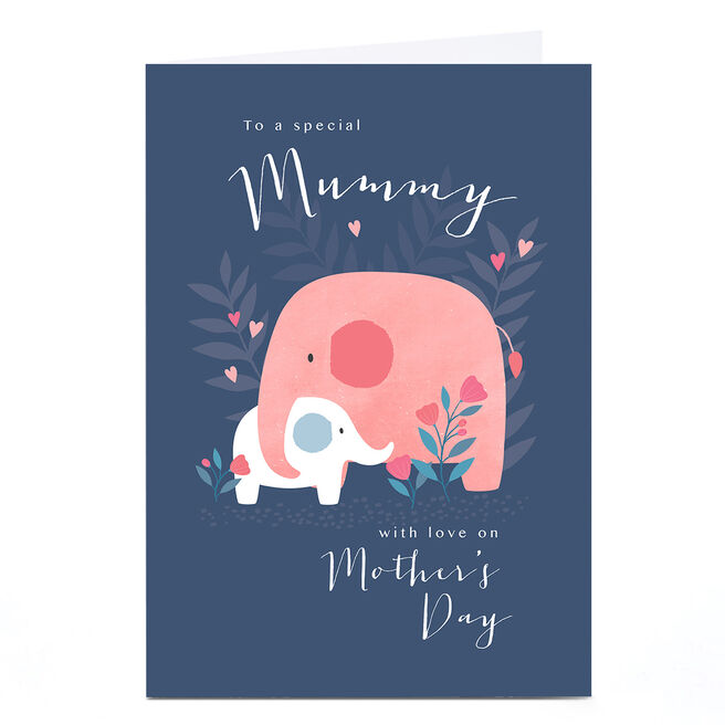 Personalised Klara Hawkins Mother's Day Card - Special Mummy, Elephants