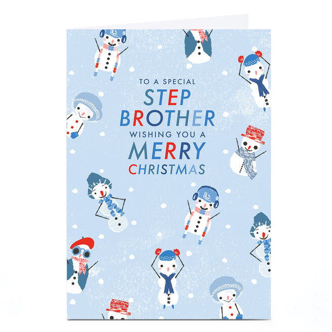 Personalised Rebecca Prinn Christmas Card - Step Brother