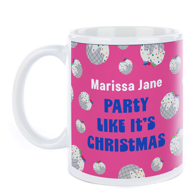 Personalised Christmas Mug - Party Like It's Christmas