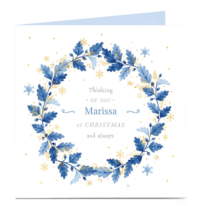Personalised Christmas Card - Thinking Of You