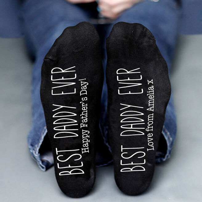 Personalised Socks Best Daddy Ever