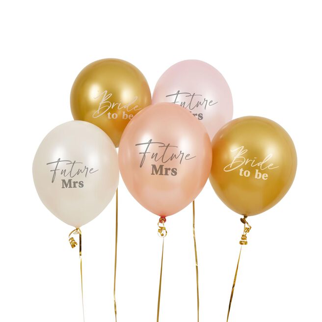 Bride To Be 12-Inch Latex Balloons - Pack of 5