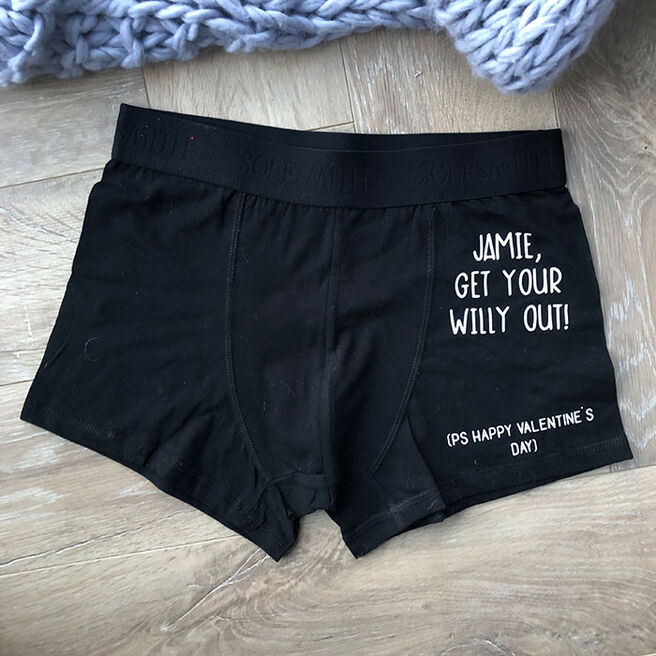 Personalised Underwear - Get Your Willy Out