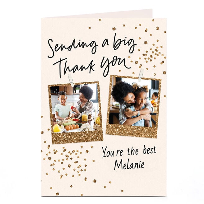 Photo Thank You Card - Sending A Big Thank You