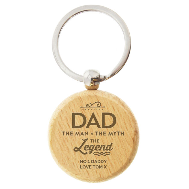 Personalised Keyring - Dad The Legend