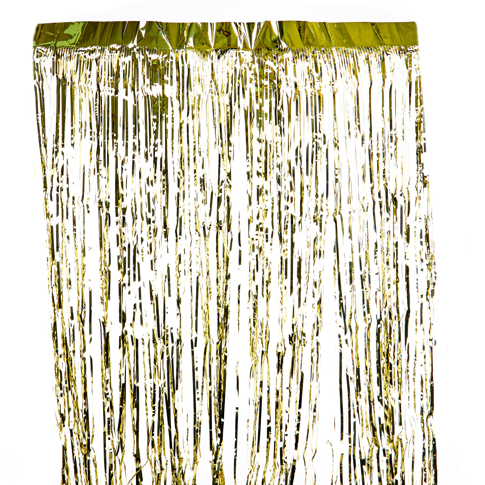 Gold tinsel curtain clearance