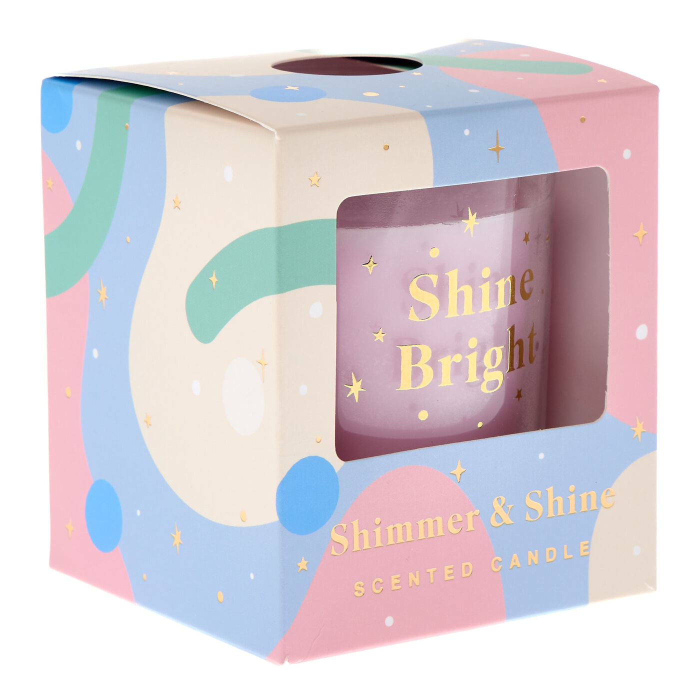 Buy Shine Bright Shimmer & Shine Sweet Vanilla Scented Candle for GBP 3