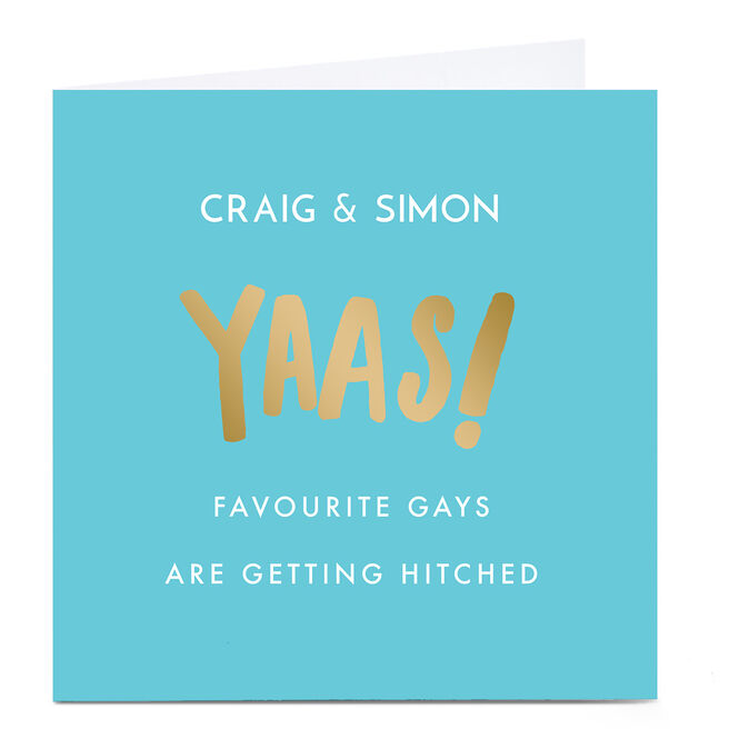 Personalised Wedding Card - Getting Hitched
