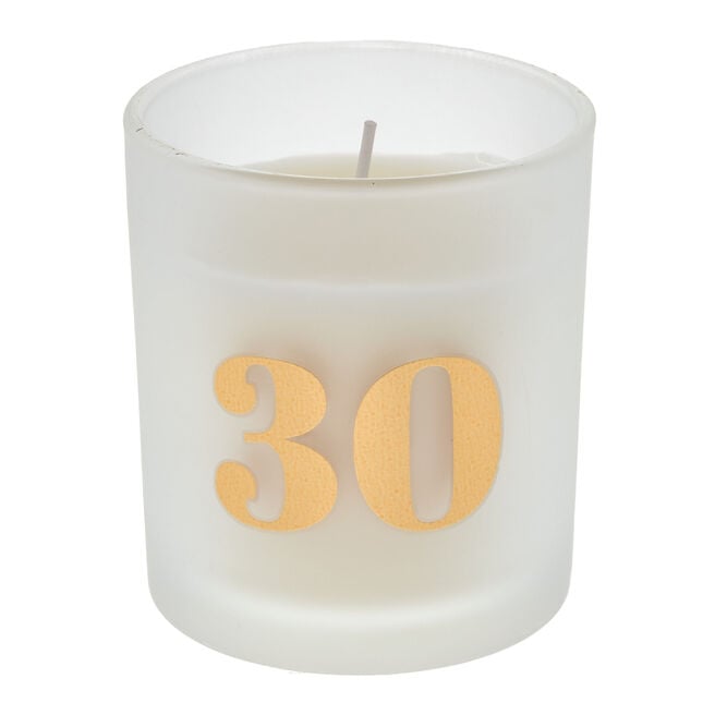 30th Birthday Pomegranate Scented Candle