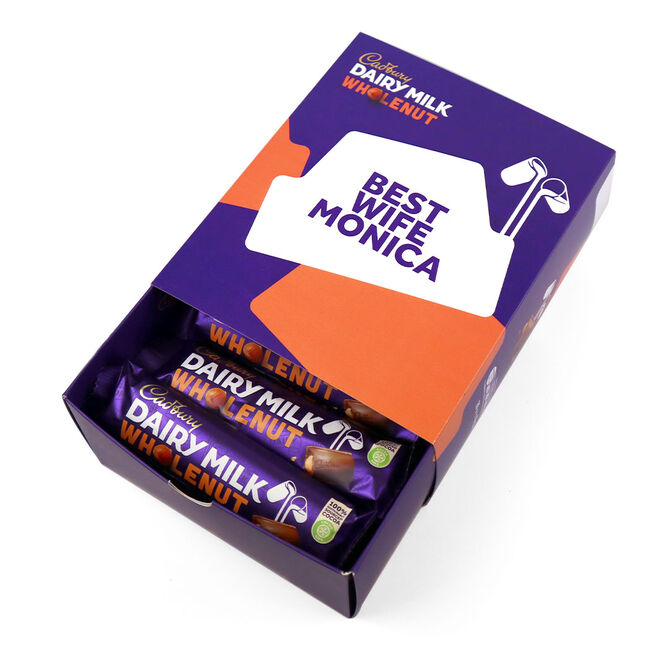 Personalised Cadbury Dairy Milk Wholenut Favourites Box