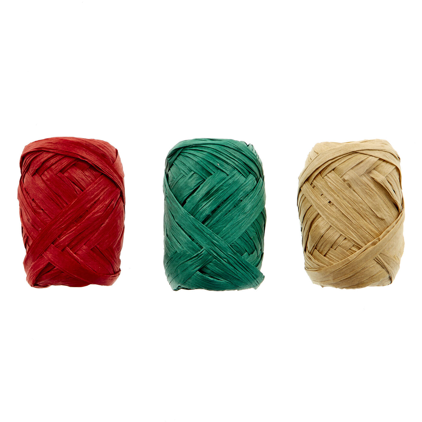 Buy Assorted Raffia Ribbon 3 Rolls for GBP 0.99 Card Factory UK