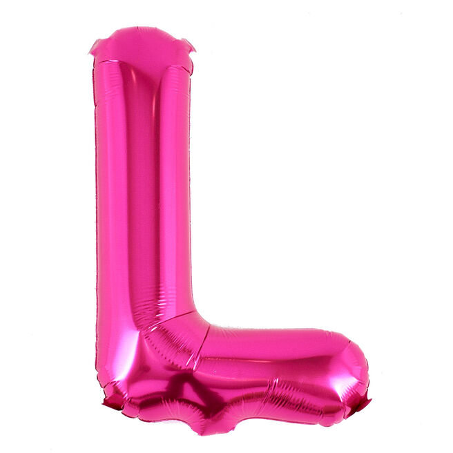 Pink Letter L Air-Inflated Balloon