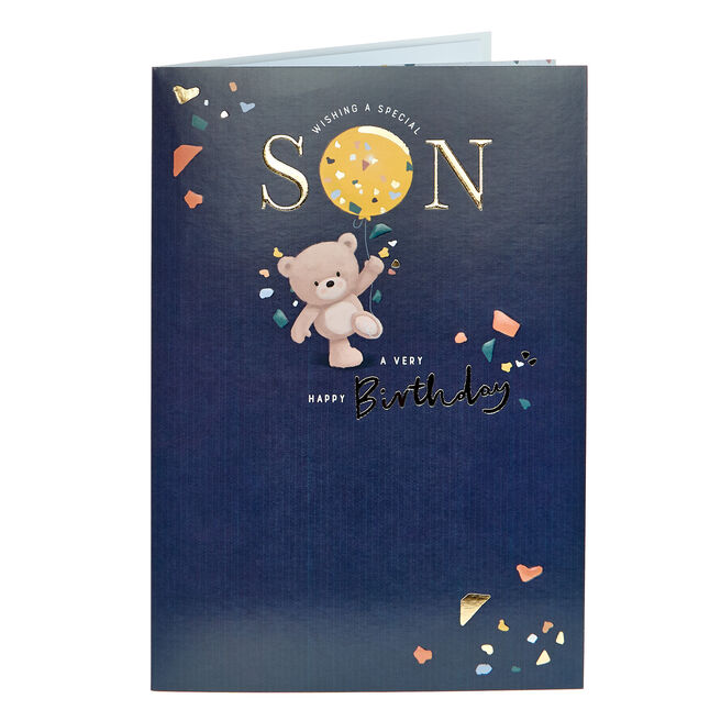 Son Special Hugs Birthday Card