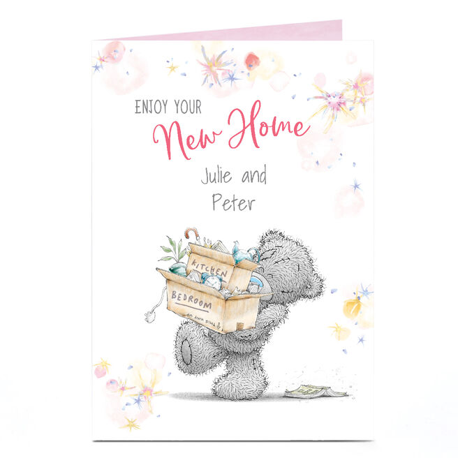 Personalised Tatty Teddy New Home Card - Enjoy Your New Home