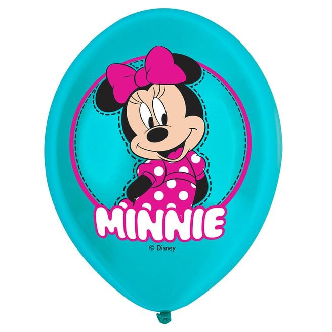 Minnie Mouse Latex Balloons - Pack of 6