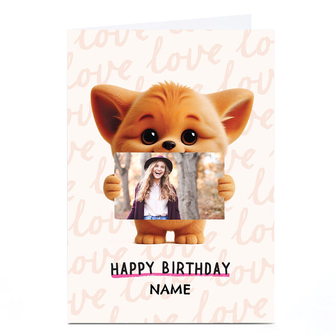 Photo Wimzee Birthday Card - Love Photo Sign