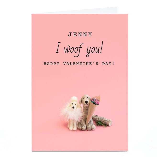 Personalised Lemon & Sugar Valentine's Day Card - 2 Dogs