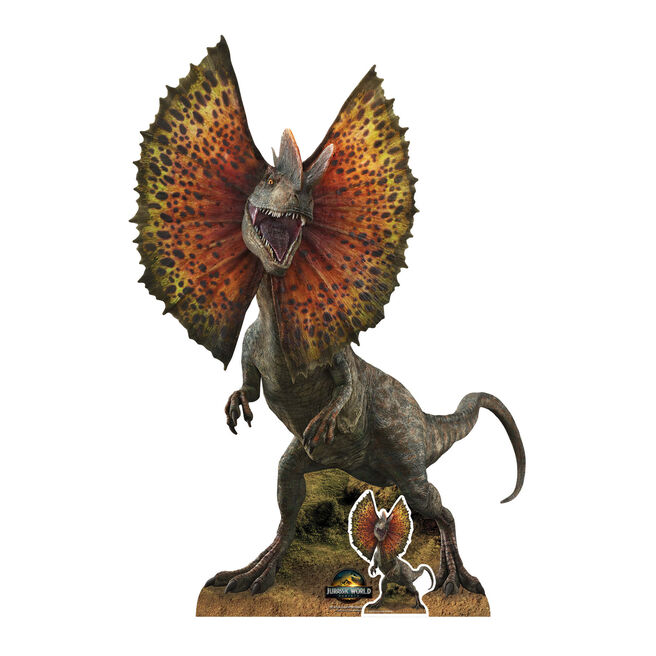 Dilophosaurus Dinosaur Jurassic World Rebirth Cardboard Cutout