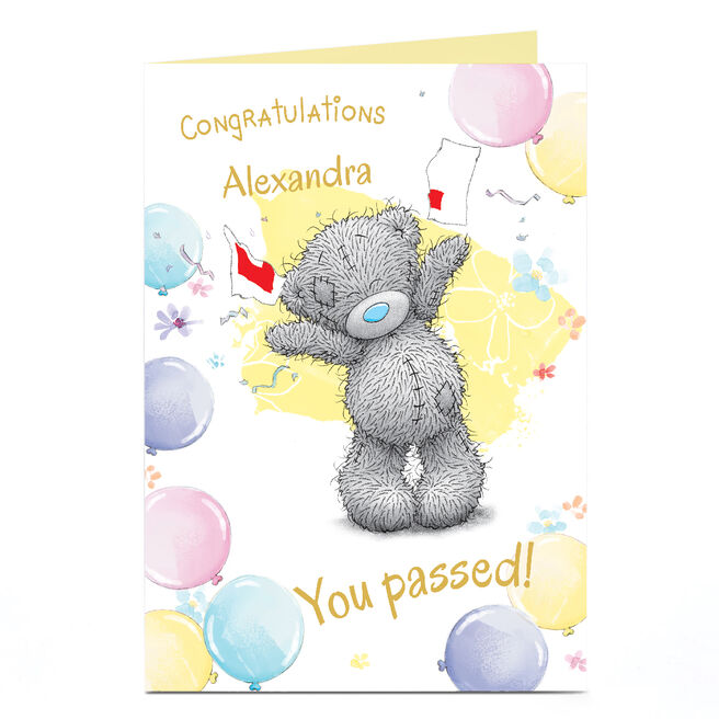 Personalised Tatty Teddy Congratulations Card - You Passed