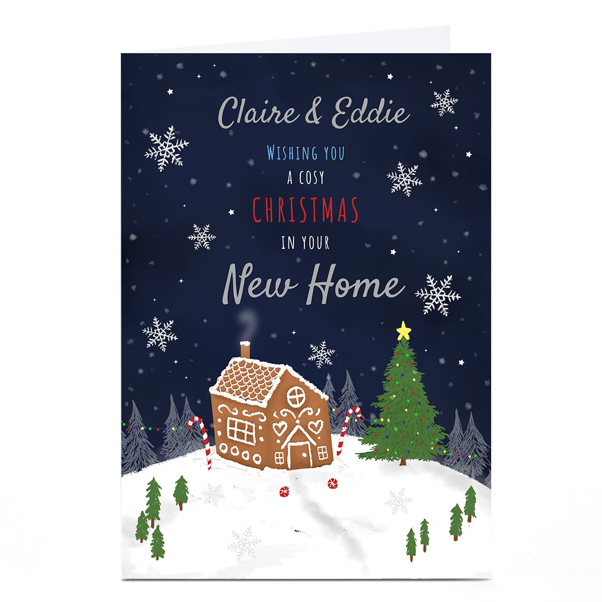 New home christmas shop card