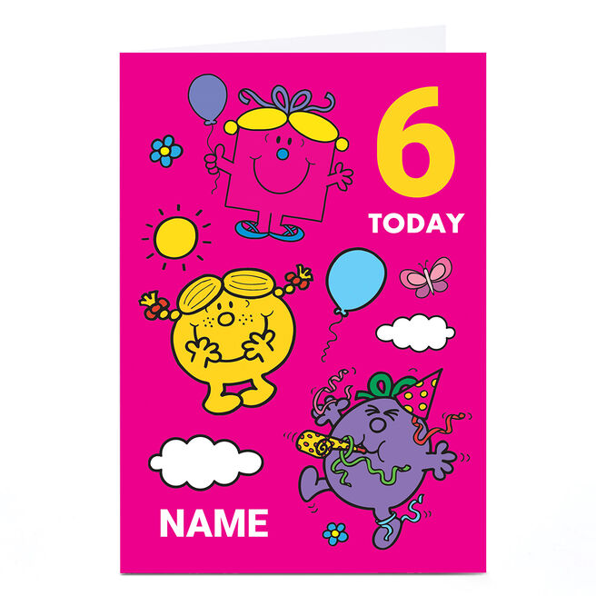 Personalised Birthday Card - Little Miss, Any Age, Any Name