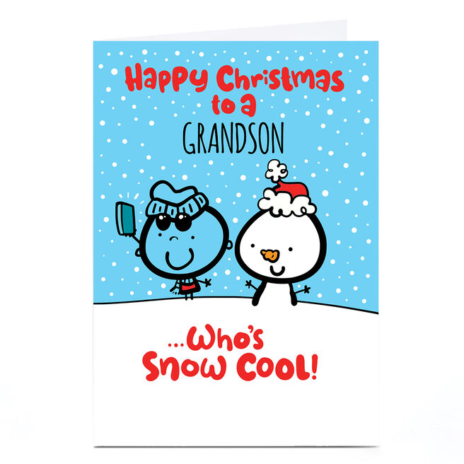 Personalised Fruitloops Christmas Card - Snow Cool 