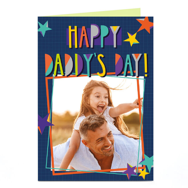 Personalised Father's Day Photo Card - Happy Daddy's Day!
