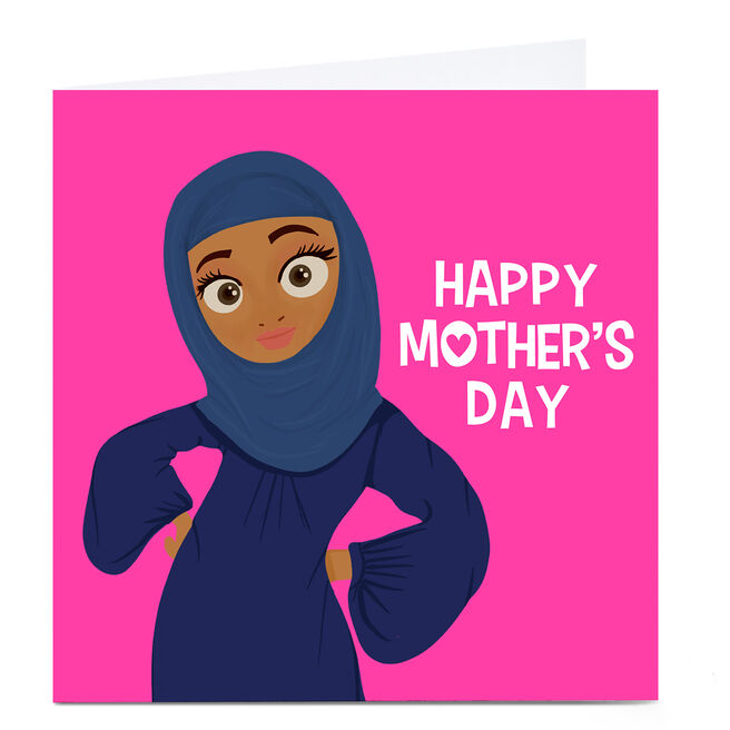 Personalised Roshah Designs Mother's Day Card - Pink