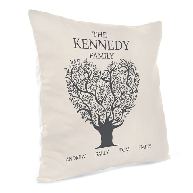 Personalised Family Cushion - Family Tree With Names