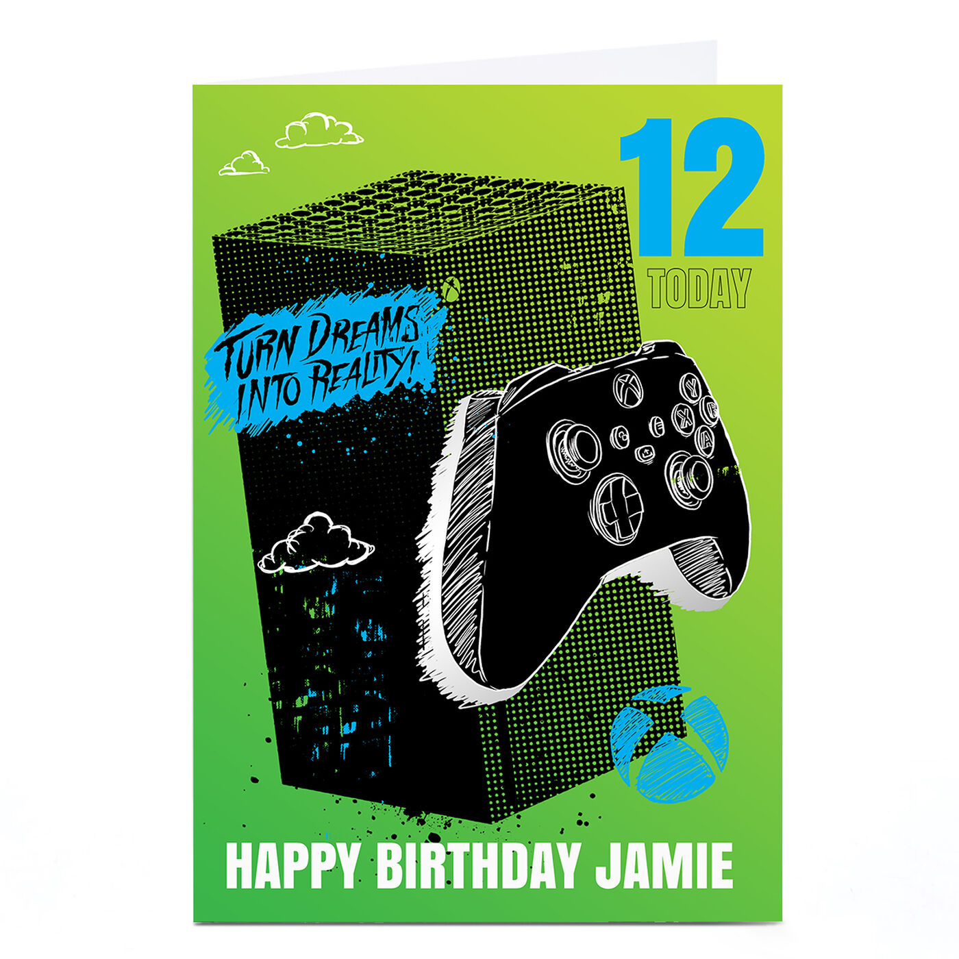 Buy Personalised Xbox Birthday Card Turn Dreams Into Reality for GBP